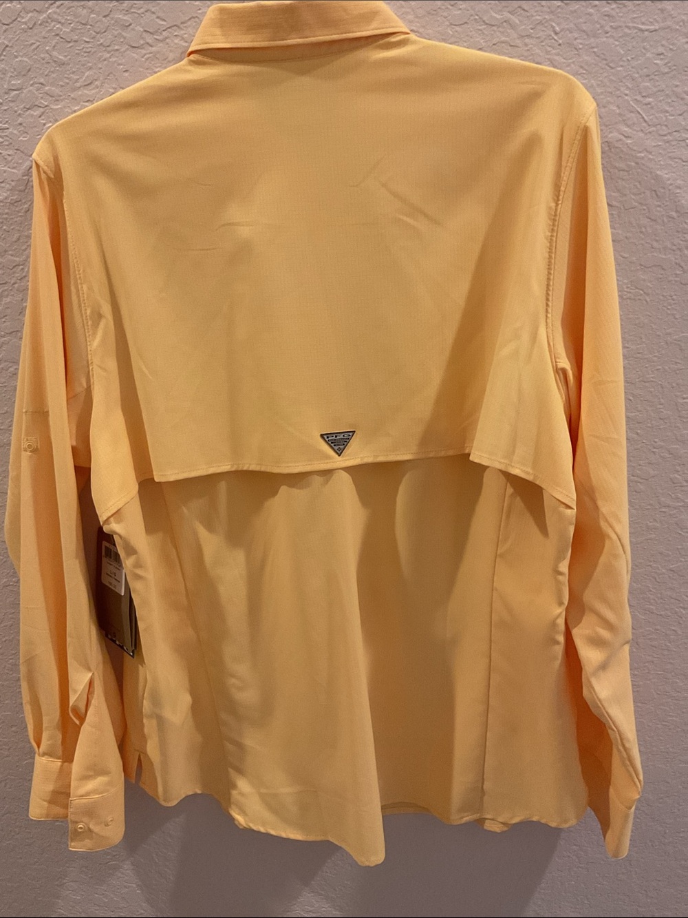 Columbia Women’s Sunny Yellow Button-Down Performance Shirt - Picture 3 of 3